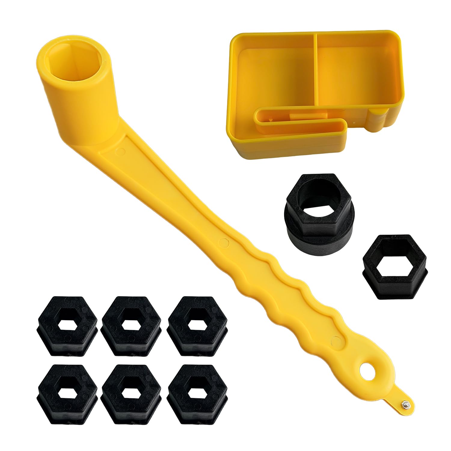 91-859046Q4 1-1/16" Light-Weight Propeller Wrench Fit for Mercury/Mercruiser/Alpha, Marine Boat Nut Propeller Wrench, Rustproof Plastic, Yellow