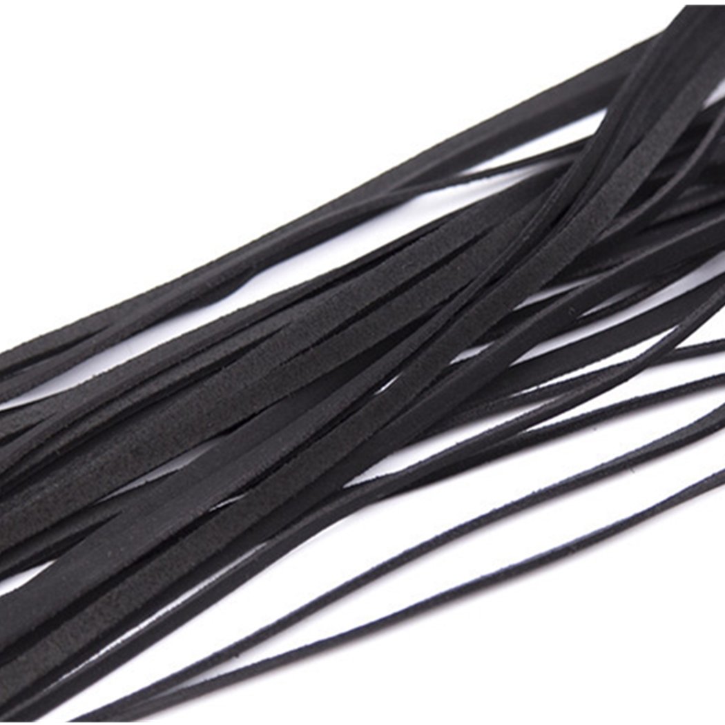 SXOVO Cuir Flogger Fouet Verre Godes SM Sex Toys Sex Cosplay Adulte Jeu (Noir)