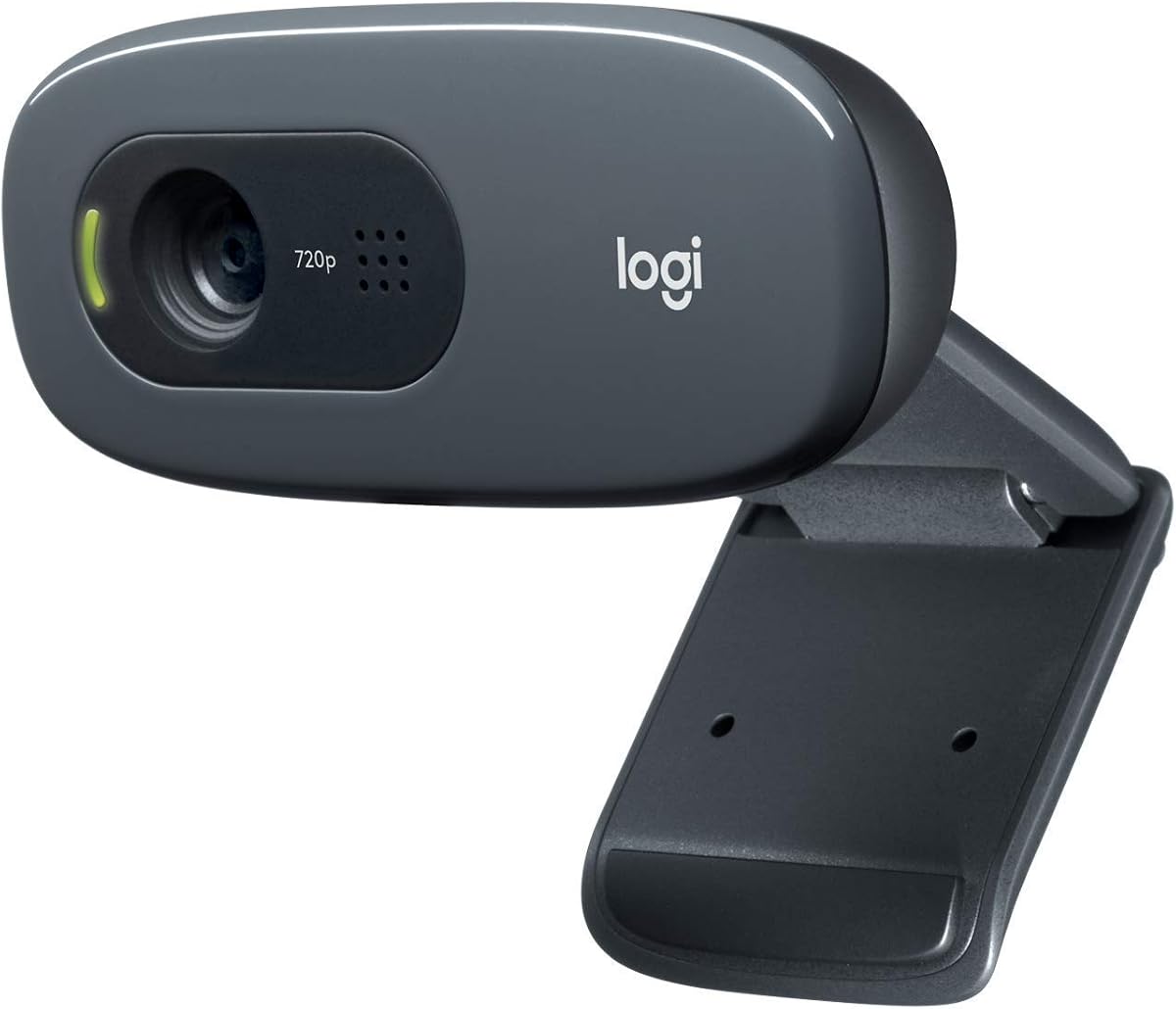 Logitech C270 3MP 1280 x 720pixels USB 2.0 Black webcam (Renewed)