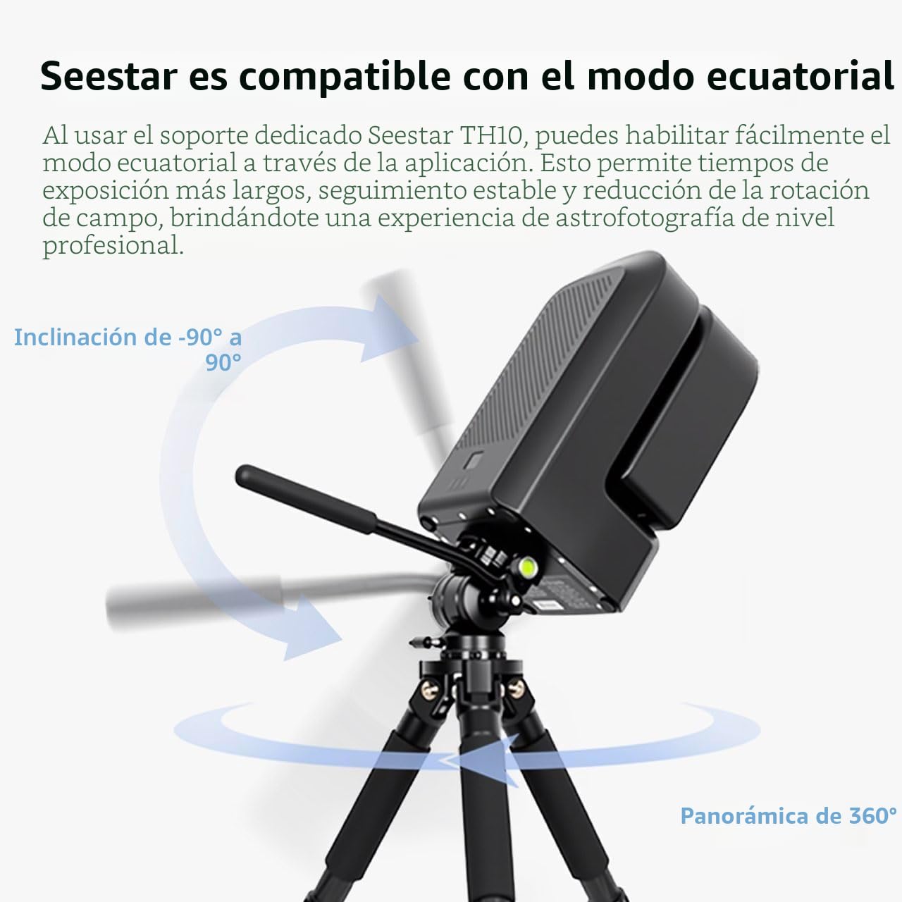 ZWO Seestar S50 - Telescopio Digital Inteligente Todo en Uno con Autofoco Portátil para Principiantes y Usuarios Experimentados - Caja Abierta en Estado Como Nuevo
