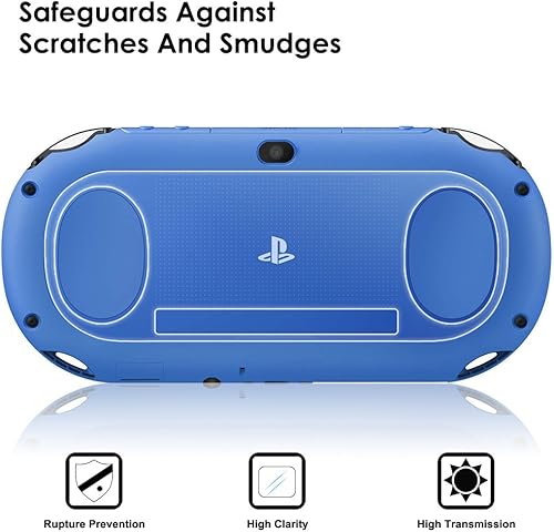 Miniatura 8 de ProProtective - Funda para Sony Playstation Vita 2000 con protectores de pantalla, vidrio templado AFUNTA para pantalla frontal y película de PET