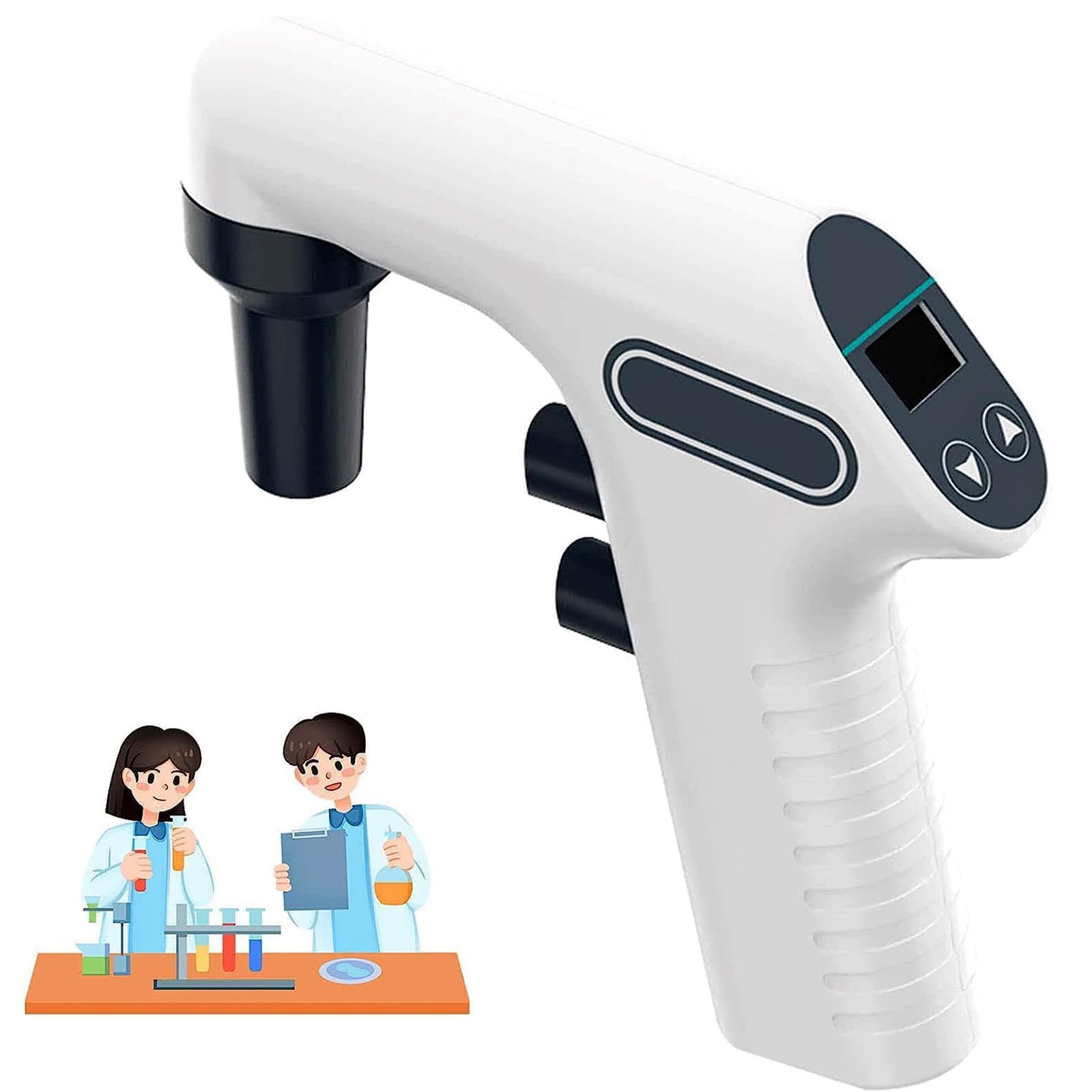 Pipeta Eléctrica De Laboratorio, Micropipeta De Alta Precisión De 0,1-100 Ml, Controlador De Pipeta Portátil Con Pantalla LCD, 2 Modos De Drenaje Y Ajuste De 6 Velocidades, Drenaje/succión Para Bioquí