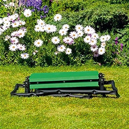 Parkland Folding Portable Garden Kneeler and Foam Chair Seat 2 In 1 Foldable Bench Gardening Lawn Knee Kneeling Pad Mat Soft Padded Stool Lightweight New