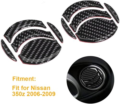 Miniatura 4 de Acouto Ajuste de ventilación de fibra de carbono para puerta de 350z 2006-2009 Interior de la puerta del automóvil, aire acondicionado, salida de