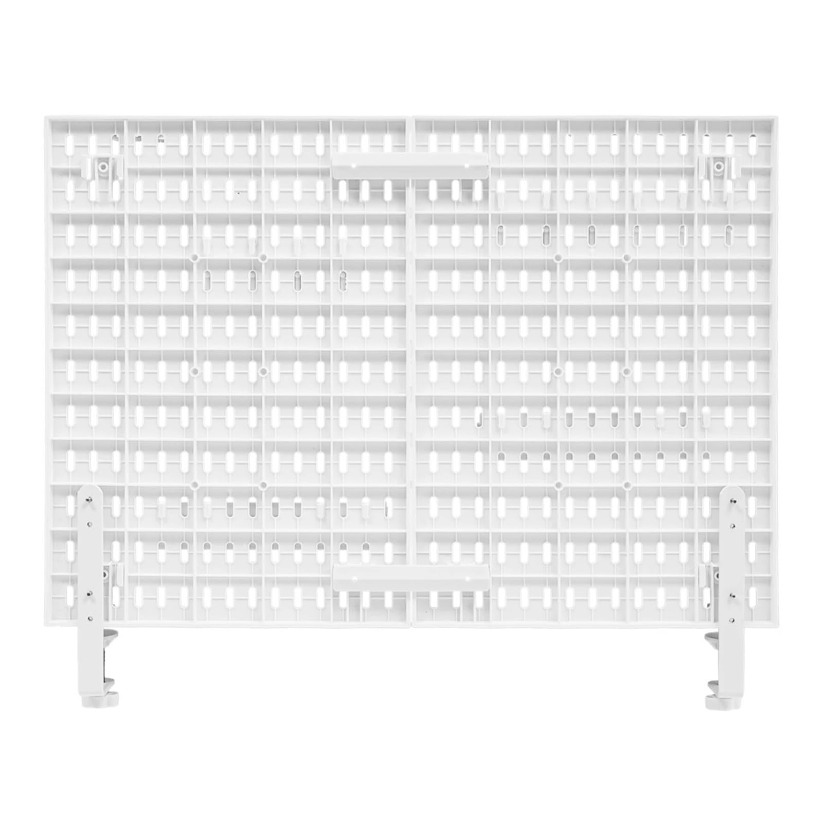 RUWLFE Desk Pegboard Organizer, Clamp-On, Mounted Peg Board for Office, Gaming, Home for Wall Organizer