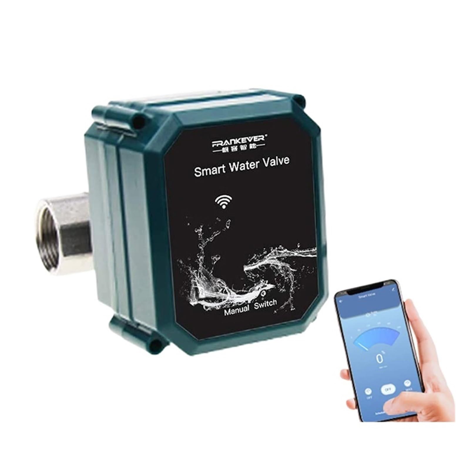 Temporizador de agua inteligente WIFI Válvula inalámbrica Control remoto Riego automático Funciona con Tuya(EU BSP-WIFI-DN15)