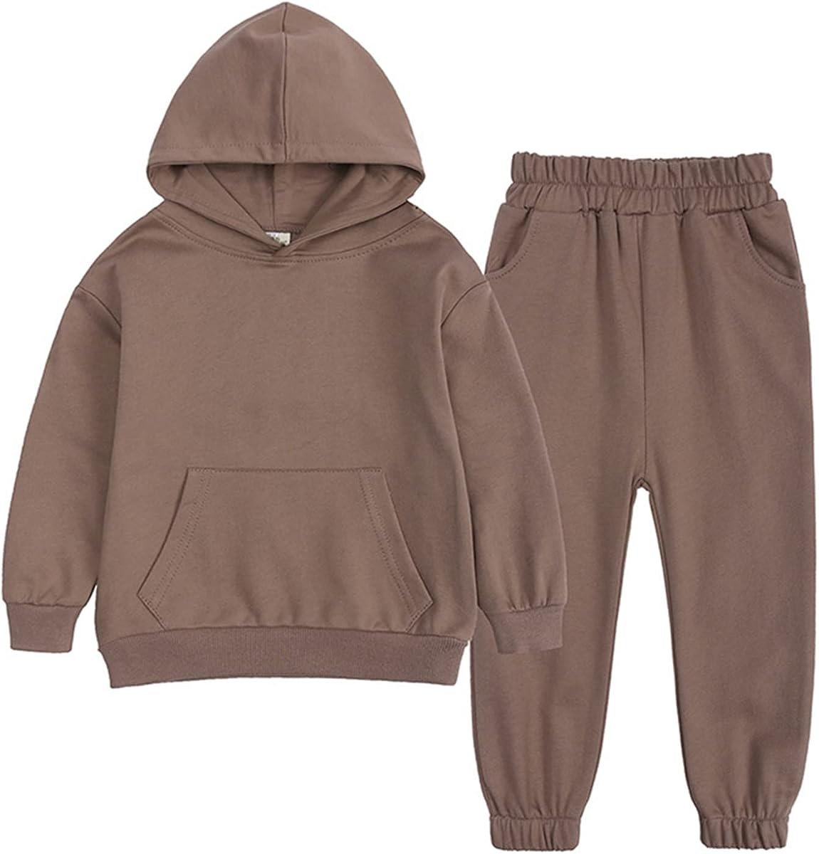 Kids Sweatsuit Girls Boys 2 Piece Outfits Casual Long Sleeve Hoodies Sweatshirts and Sweatpants Set Fall Clothes