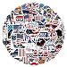 Stickers De L'indépendance, 50pcs PVC American Patriotic Stickers Auto-adhésif 4ème De Juillet Sticker pour Bouteille D' Computer Téléphone Guitar Guitar Réfrigérateur