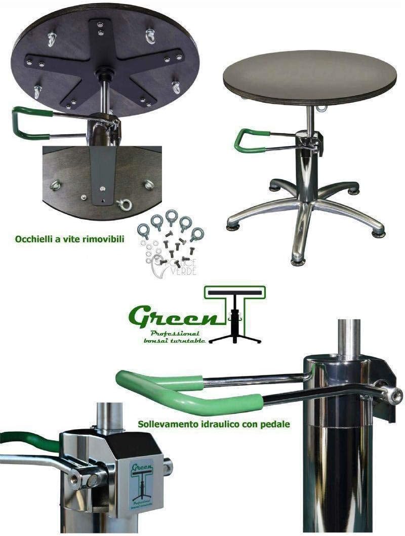 Pollice Verde Green T Plus - Professional Bonsai Turntable - Round