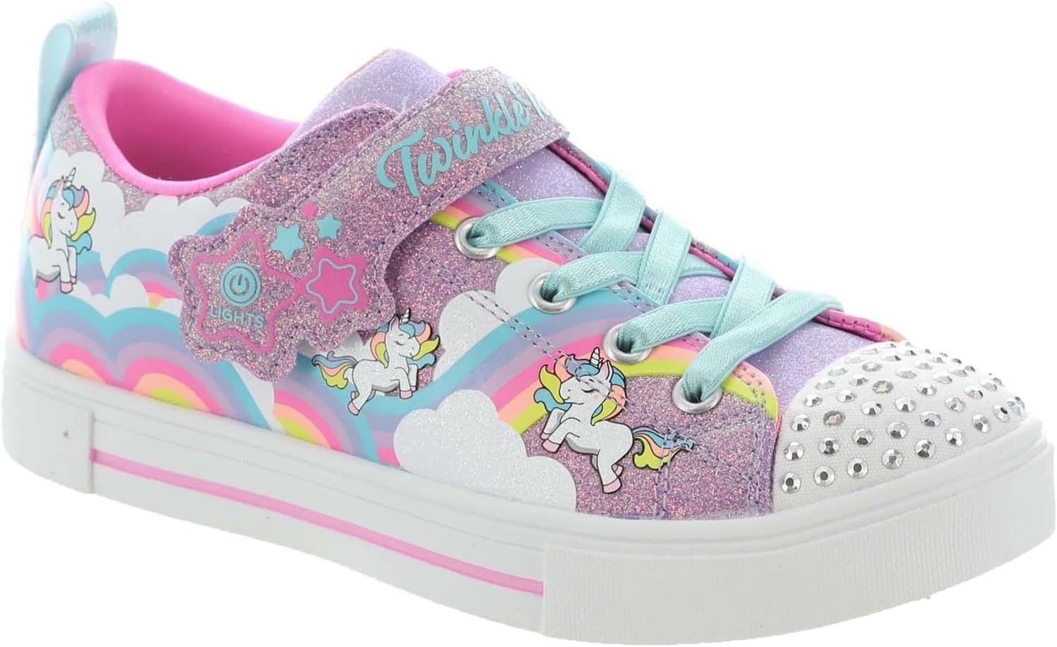 Skechers Girls Heart Lights-Rainbow Lux Sneaker