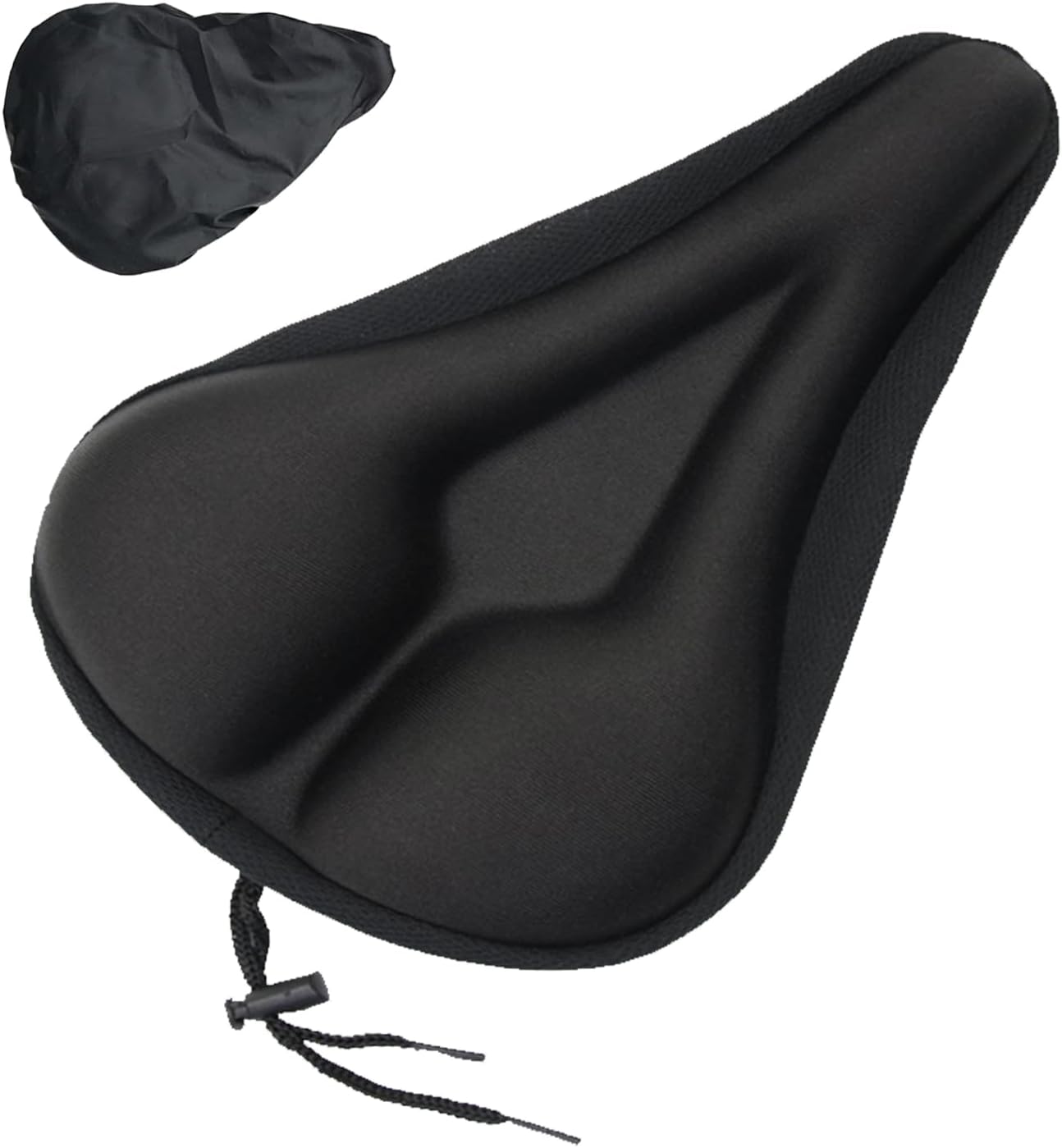 Bike Seat Cushion – Gel Padded Bike Seat Cover for Men Women Comfort, Extra Soft Exercise Bicycle Seat Compatible with Peloton, Outdoor & Indoor