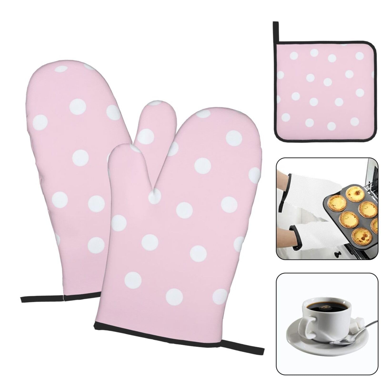 Lot de 3 gants de cuisine et maniques résistants à la chaleur et imperméables pour la cuisine, la cuisson et les grillades Lot de 3 gants de cuisine et maniques résistants à la chaleur et imperméables pour la cuisine, la cuisson et les grillades