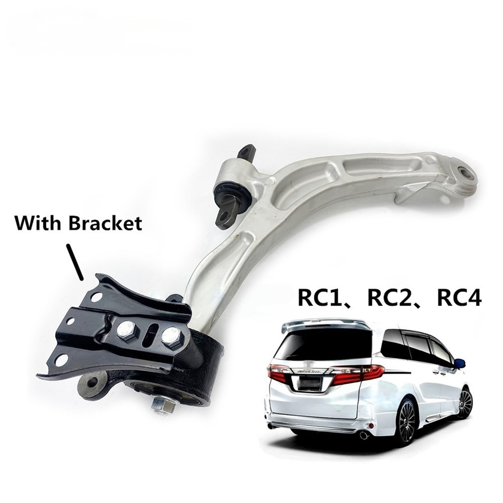 Przedni dolny wahacz kompatybilny z Honda Odyssey RC1 RC2 RC4 51350-T6A-A01 51360-T6A-A01 1 sztuka(Right Side (1 Piece))