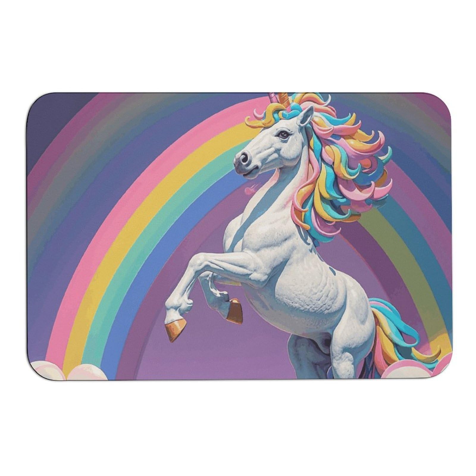 Tapis absorbant l'eau motif cheval pour entrée intérieure