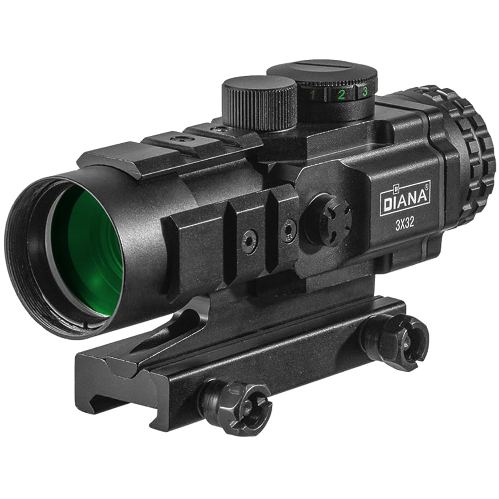 Missing Scope & Scope Sapphire 2デックセット 3X32 Red and Green BDC Chevron Scope Tactical Optical Rifle Scope