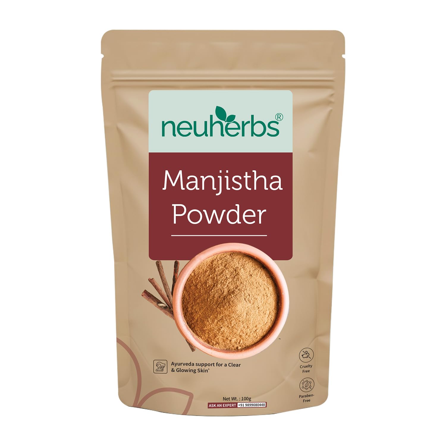 Neuherbs Manjistha Powder 100g (Pack of 1) For Men & Women | Pure & Natural Powder for Clean and Glowing Skin | Cruelty & ... - Review, Price and Buying Guide