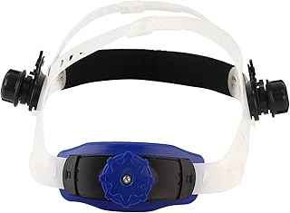Replacement Headgear, ABS Welding Welder Mask Adjustable Headband for Solar Auto Darkening Welding Helmet Accessories(white)