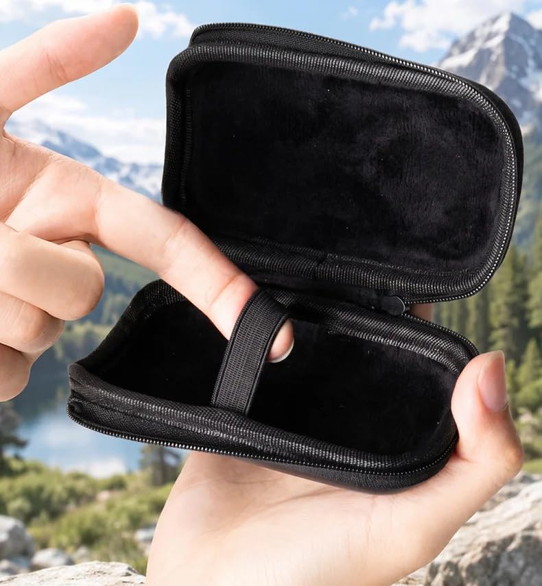 Image of Portable Carry Bag for Insta 360 X6, Water Resistant & Scratch Protection with Lightweight Storage & with Carabiner /Wrist Strap Black (Only Case)