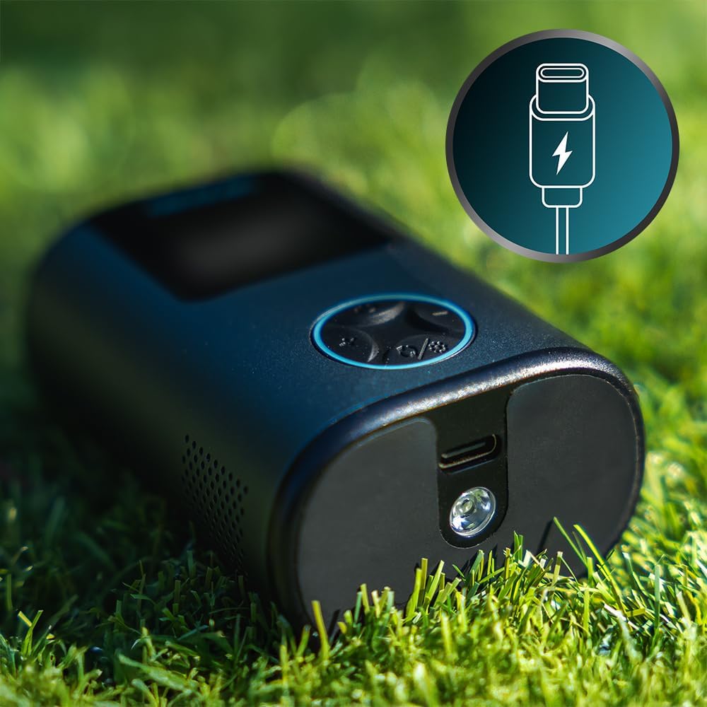 Close-up of the USB-C charging port on the Cecotec Mini Air Max
