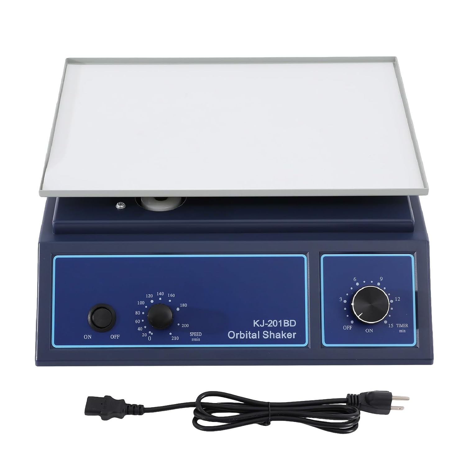 Orbital Shaker, Adjustable Lab Oscillator with Anti-Slip Pad, Horizontal Rotator Shaker 0-210r/min, Mode Capacity 1KG/2.2 lbs