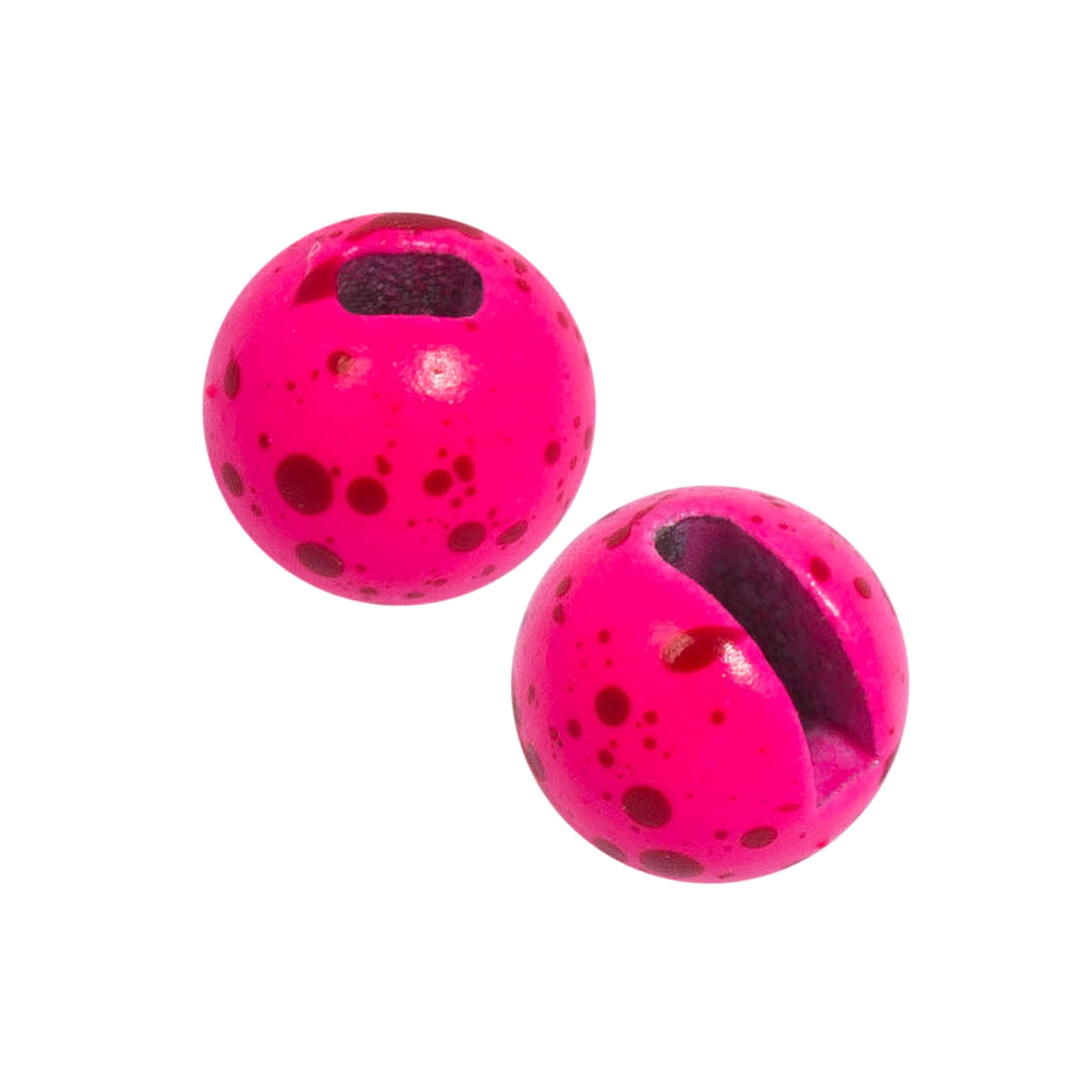 Temorah 35 Colors 2.0-6.4mm Slotted Tungsten Beads for Fly Tying (Ruby Cherry, 3.0mm 50PCS)