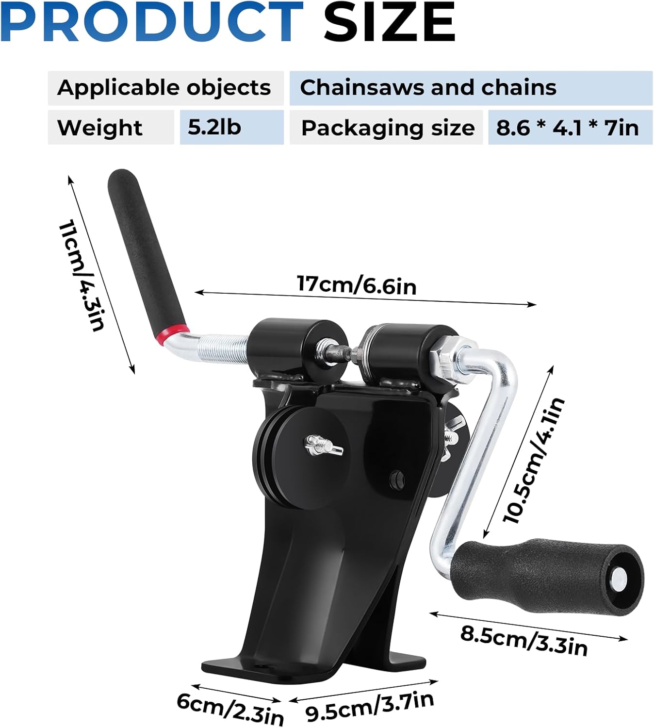 Chainsaw Chain Spinner Chainsaw Rivet Spinner Repair Tool Bench Rivet Spinner Bench Mount Chain Rotator Suitable for Most Chainsaw Chains