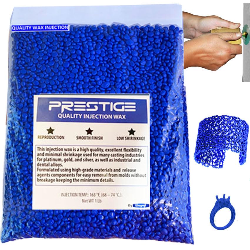 Prestige Blue Jewelry Casting Injection Wax Beads Pellets 1 Pound