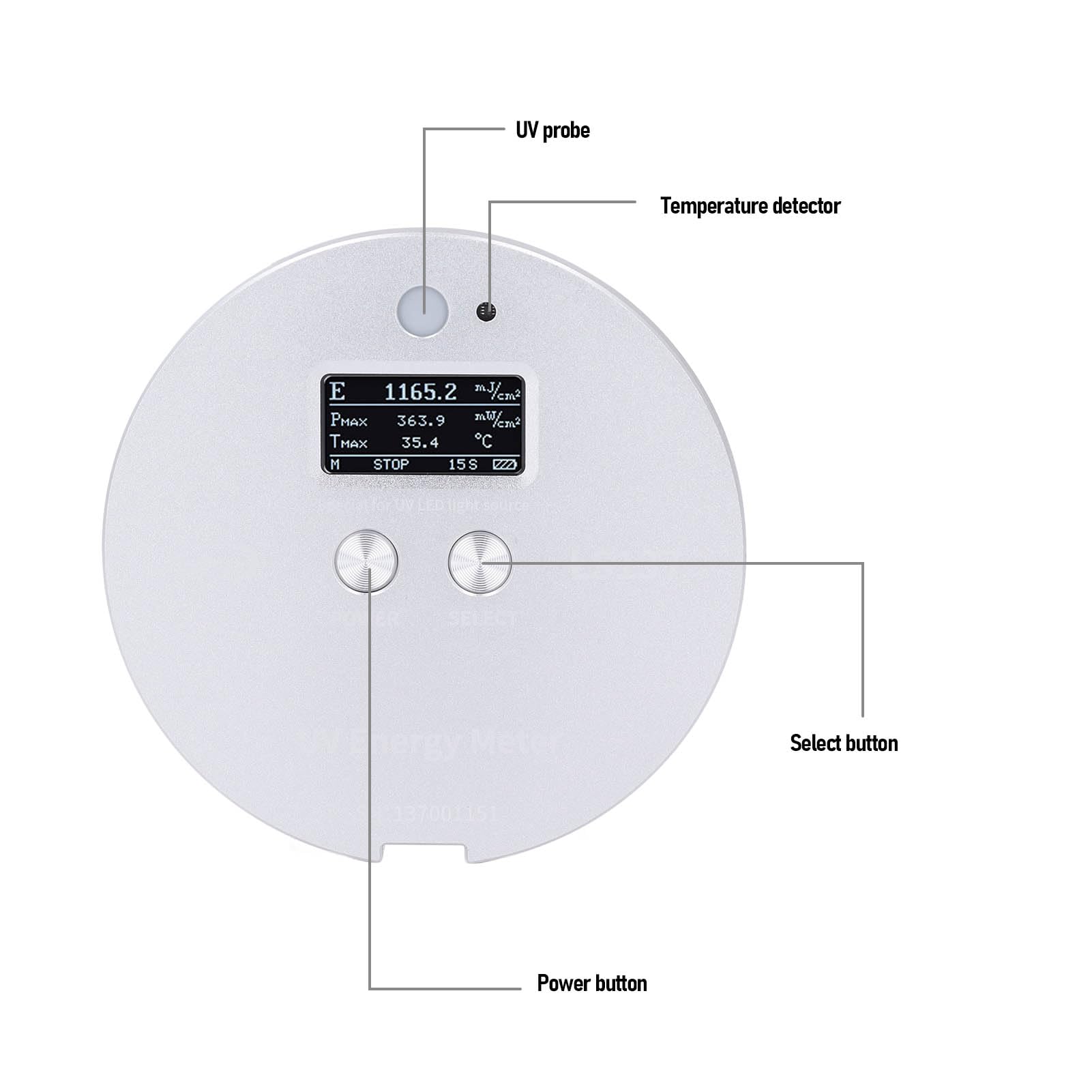 Radiometro UV per Essiccatori UV Macchine per Polimerizzazione Macchine per Rivestimento UV Radiometro UV con Sensore Preciso