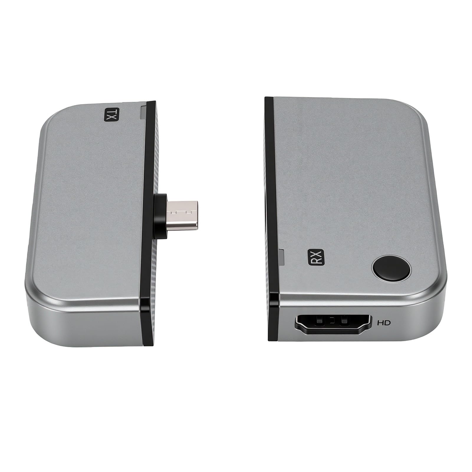 Émetteur et Récepteur HD sans Fil, Type C 5G 1080P 60 Hz 50 M Plug and Play, avec Mode émetteur-Récepteur pour Téléphone Portable PC vers Projecteur TV