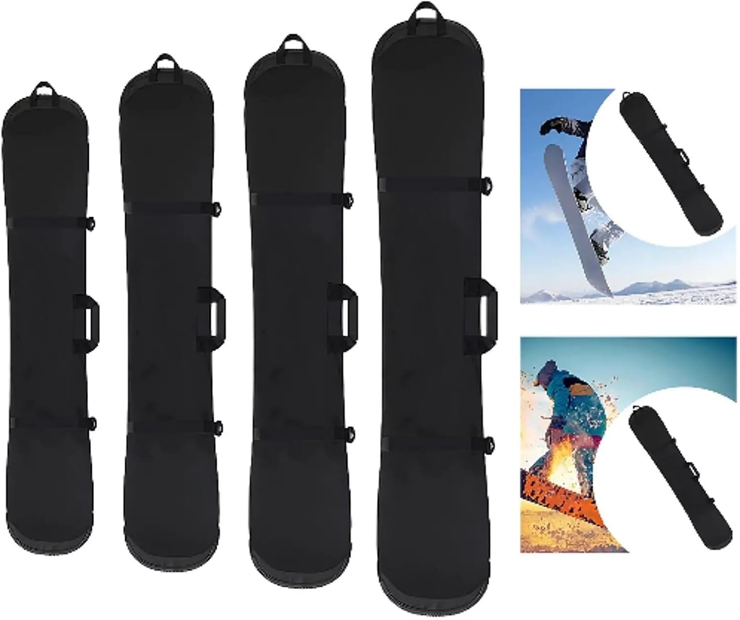 Snow Ski Bags Snowboard Sleeve Bag Travel Case Soft Cover for Single Board Protective Storage Accessories