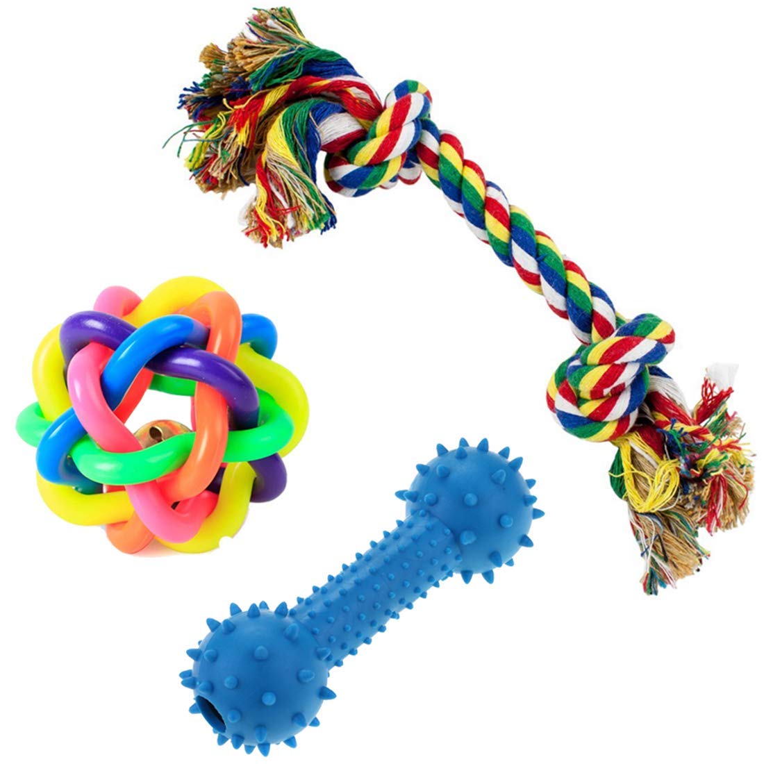 Dog Trust Ball Chew Teether Toys for Dog, Puppy, Cat, Kitten -Combo of 3 (B09C4LZK6L) Amazon Price History, Amazon Price Tracker