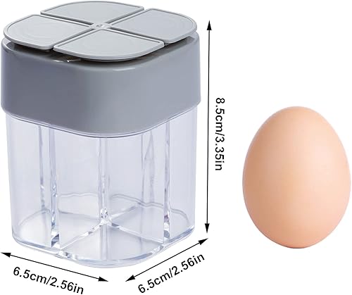 Miniatura 9 de Paquete de 2 recipientes de especias 4 en 1, salero y pimentero, transparente, para filtrar bultos, tarros de especias para el hogar, restaurante,