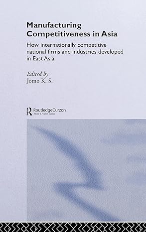 Manufacturing Competitiveness in Asia: How Internationally Competitive National Firms and Industries Developed in East Asia (Routledge Studies in the Growth Economies of Asia) book cover