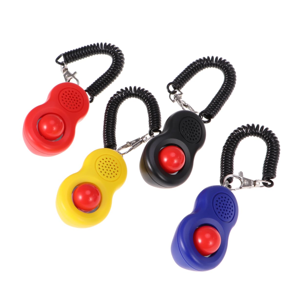 Sosoport 12pièces Kit De Clickers Entraînement pour Chiens Et Chats Outil Professionnel De Dressage avec Anneau Élastique Et Sangle Couleurs Accessoire Pratique pour Obéissance Et
