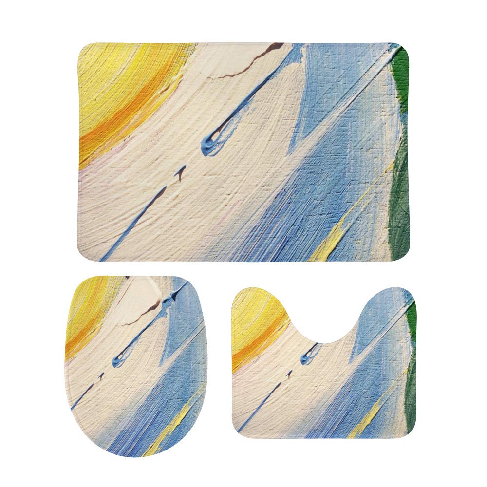 Tapis de bain velours corail anti-glisse et absorbant pour salle de bain moderne
