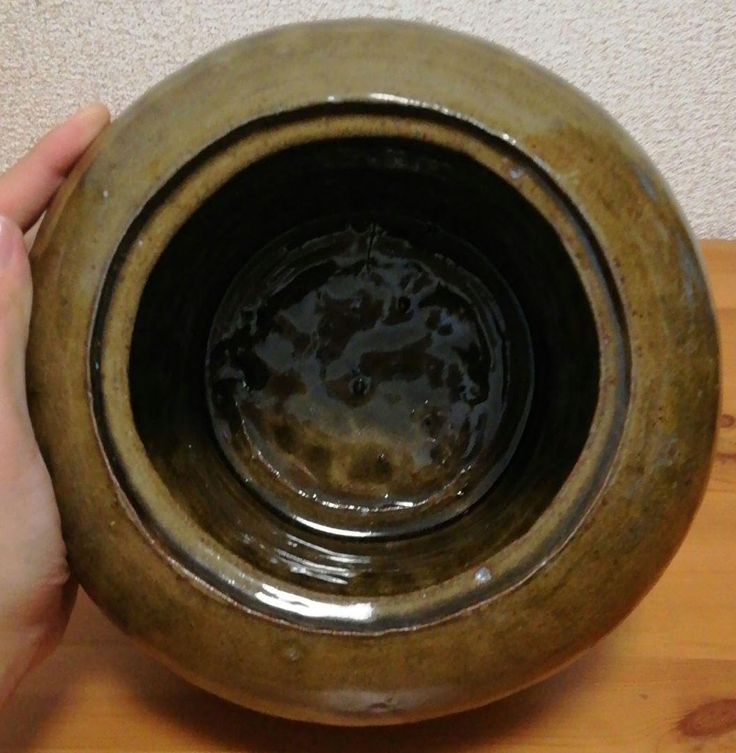 中里太亀作　唐津焼　黄唐津　水指　共箱　略歴付　茶道具 Amazon.co.jp: 中里太亀作 唐津焼 黄唐津 水指 共箱 略歴付