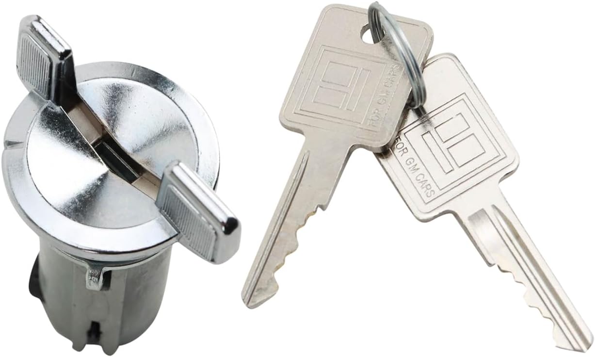 TRQ Ignition Lock Cylinder Compatible with 1969-1984 AMC Buick Cadillac Jeep Oldsmobile Pontiac