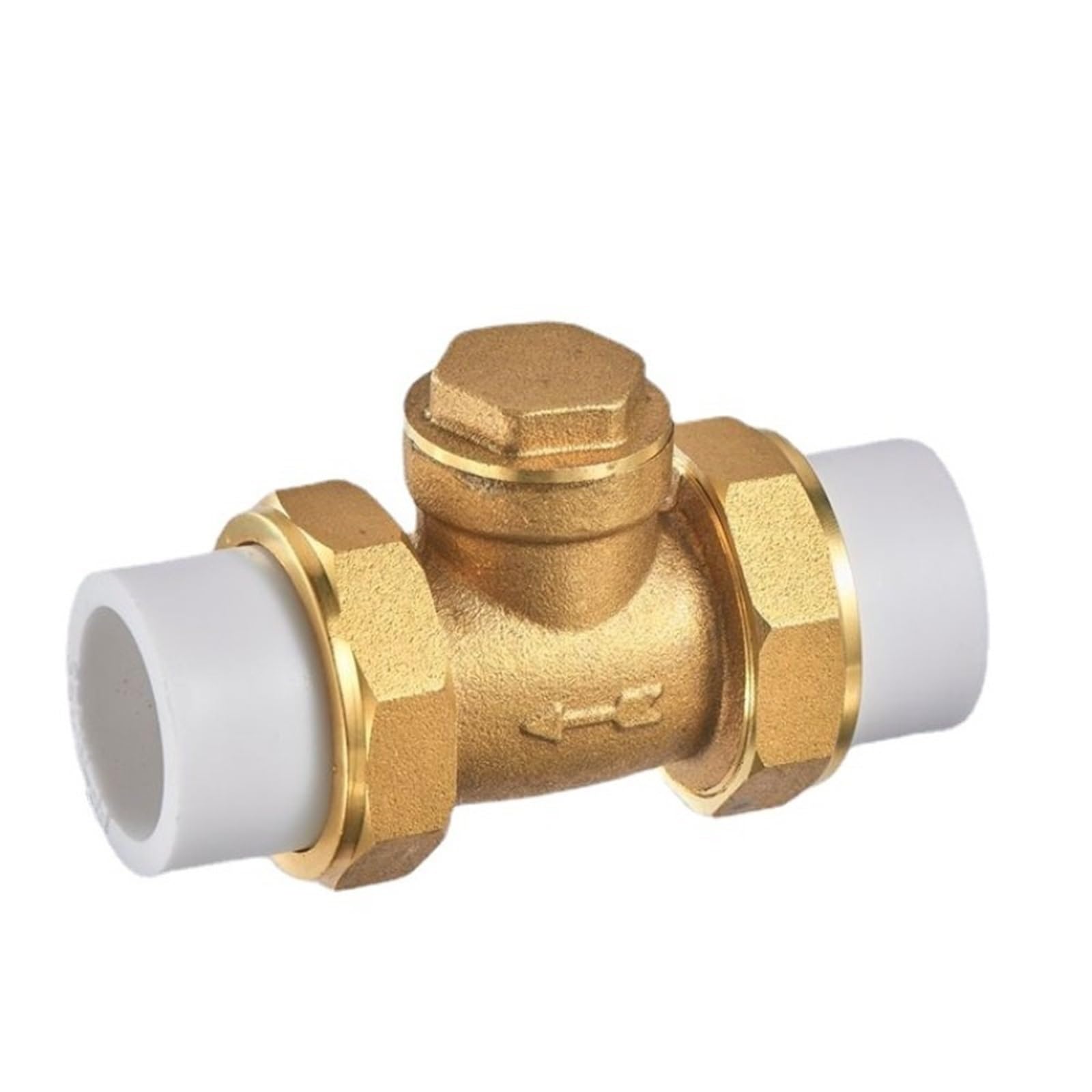 20/25/32/40/50/63mm BSP Female Thread Brass Swing Check Valve Double Movable Joints One Way Non-Return Valve for Water(20mm)