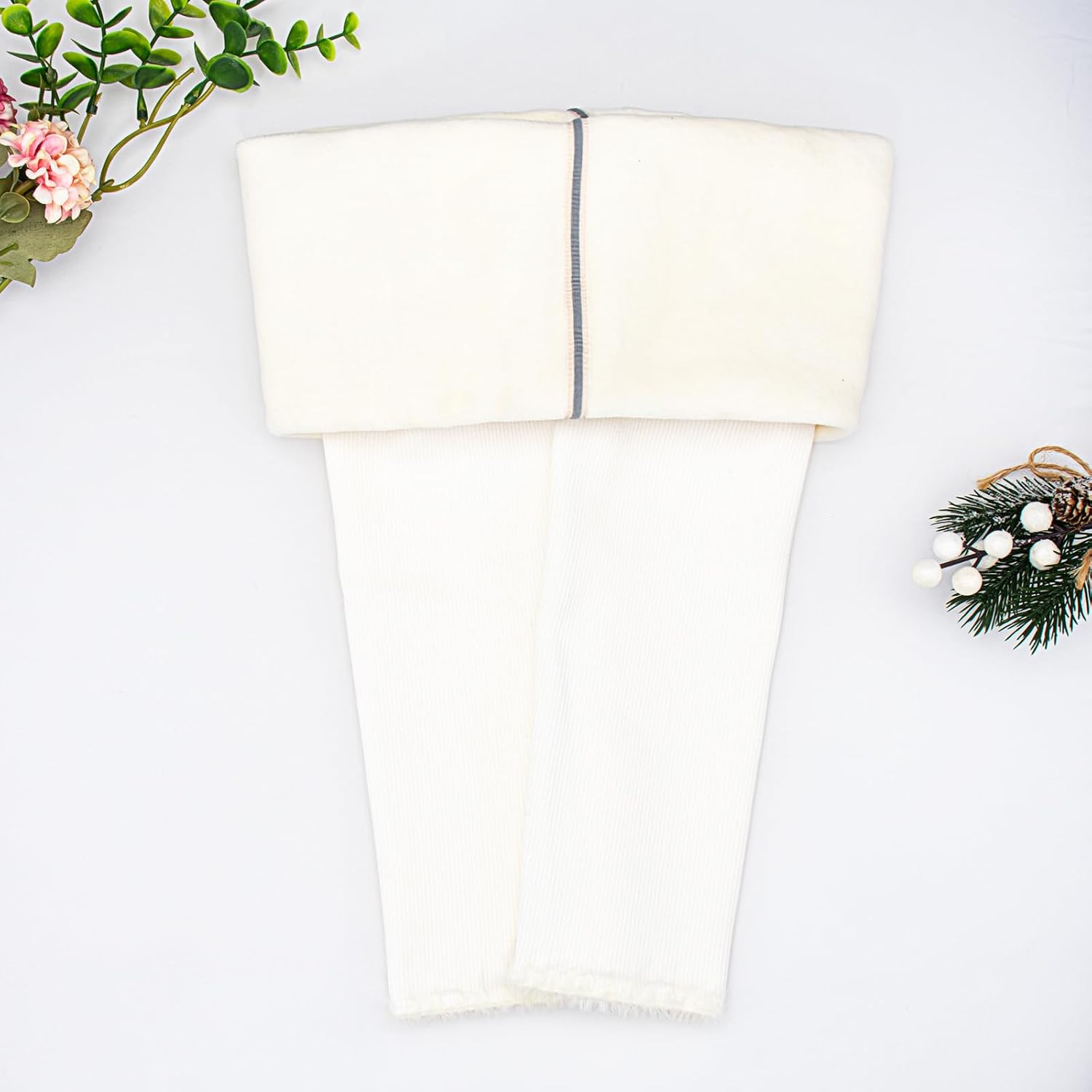 Baby Girls' Fleece Lined Leggings Toddler Winter Thermal Full Length Pants Thick Warm Cotton Solid Tights for Kids - Image 3