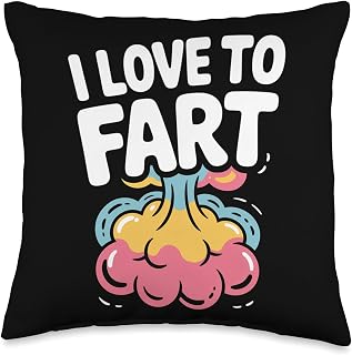 I Love To Fart Statement Humor Fun Throw Pillow