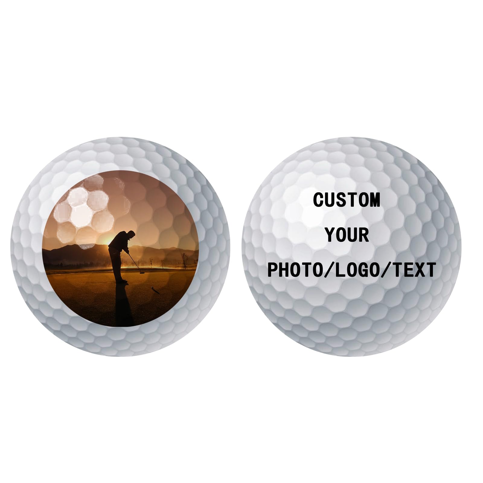 Aappping Custom Personalised Golf Balls For Men Personalised Custom Golf Ball Grandad Father'S Day Favour Bespoke Photo Icon Text Birthday Golf Gifts For Men (1)