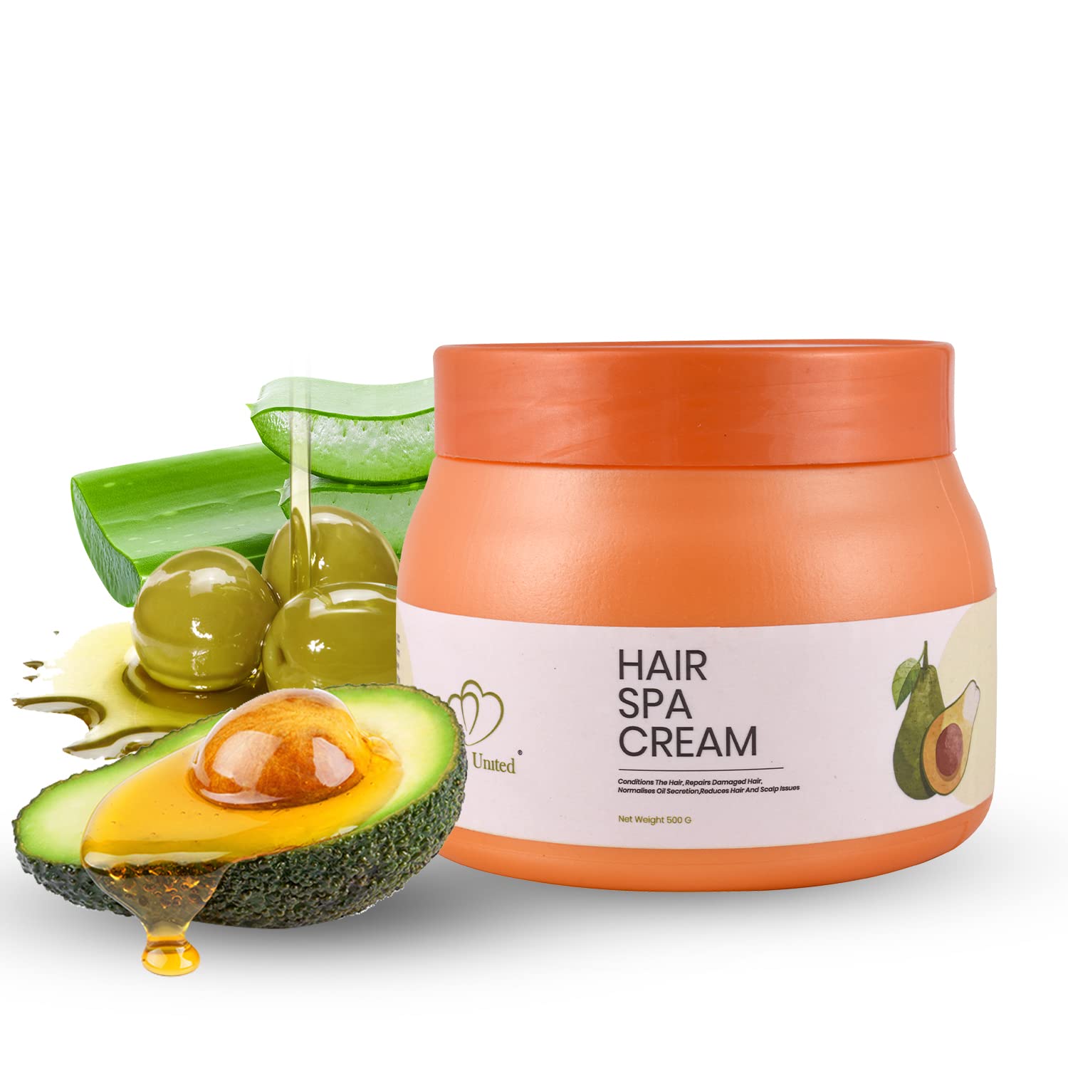 Looks United Avocado Oil Hair Spa Cream For Dry And Damage Hair Hair