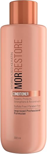 MOR RESTORE Conditioner, for Dry & Damaged Hair, Contains Hydrolyzed Keratin, Coconut Milk, Lactic Acid, Repairs, Hydrate...