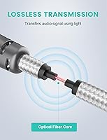 Vista 3 de Cable de audio óptico digital EMK, cable de fibra óptica Toslink SPDIF, cable macho a macho para cine en casa, barra de sonido, TV, PS4, Xbox