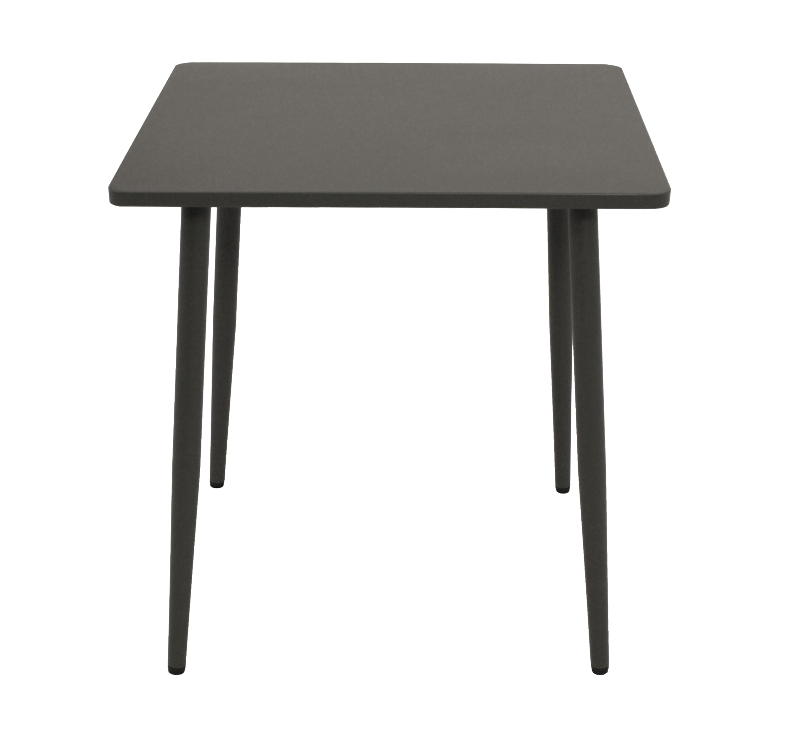 DEGAMO Bistrotisch Gartentisch Denver 70x70cm quadratisch, Metall/Stahl anthrazit, Indoor und Outdoor