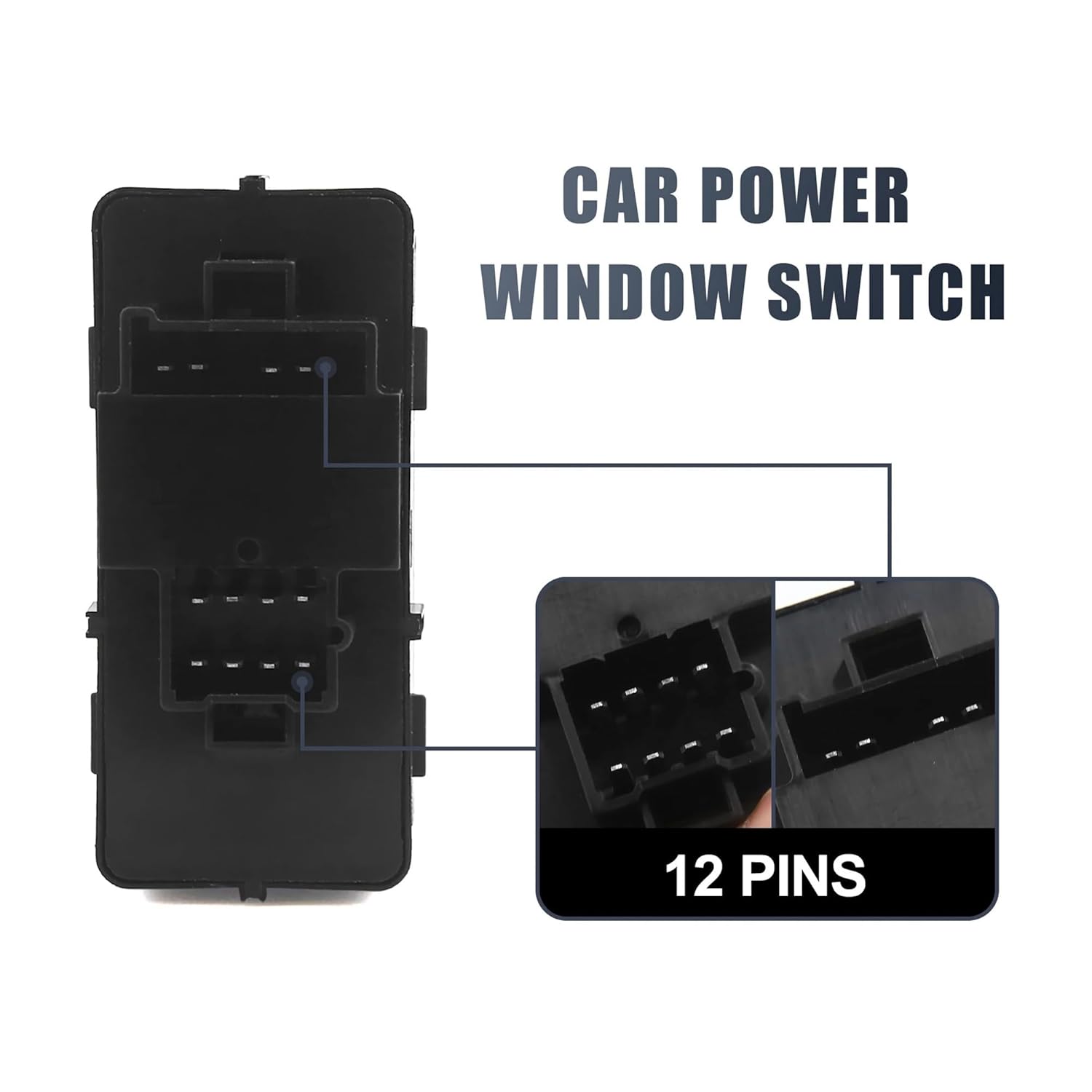 Electric Power Window Master Switch Front Left 2001 2002 2003 2004 2005 Compatible with Pontiac Aztek 10413253