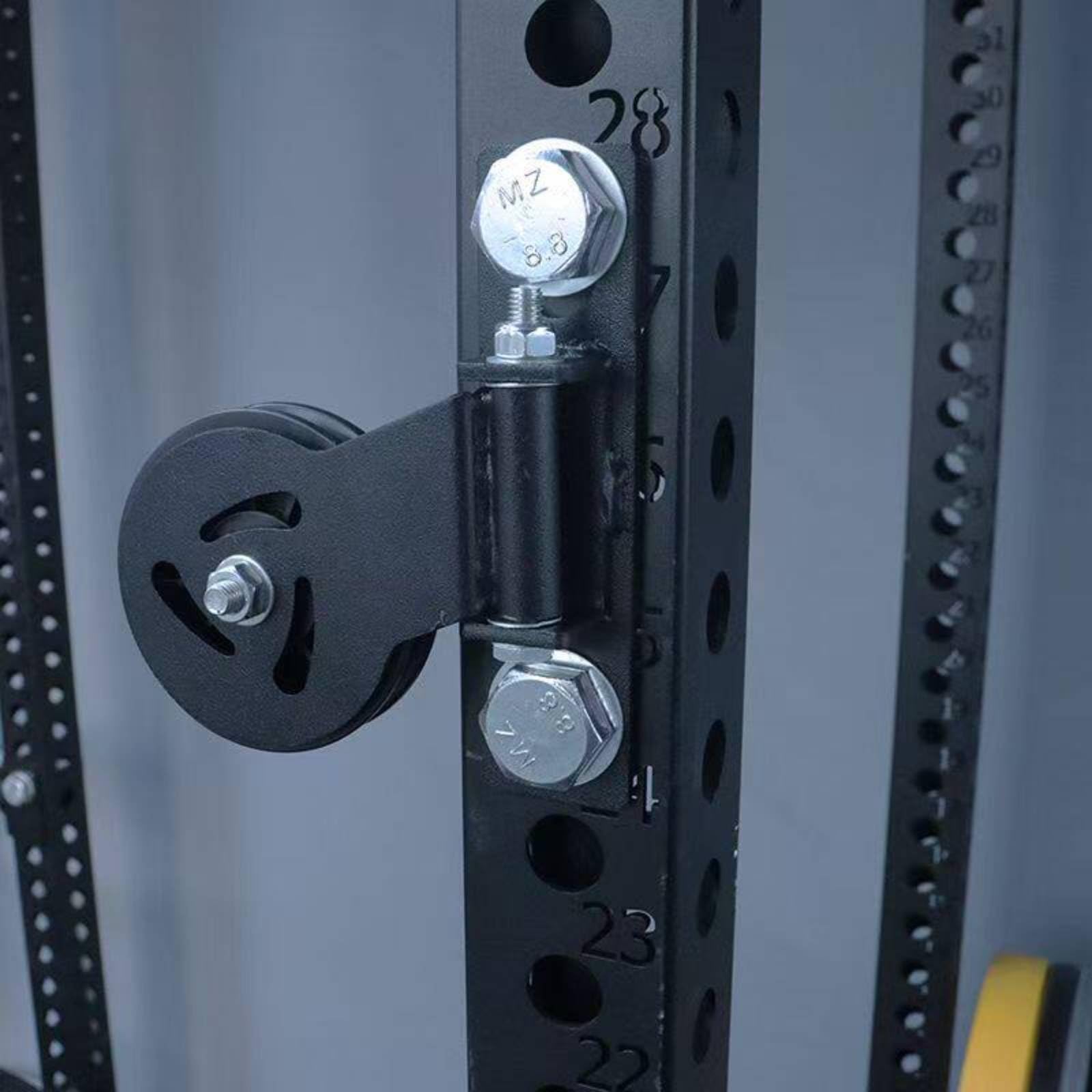 Exercise Pulley Polea de Gimnasio Accesorio de Fuerza Accesorio de Rack de Cable de Acero Resistente con Anclaje Seguro Instalación Sencilla Adecuado , 18MM , Agujero Largo