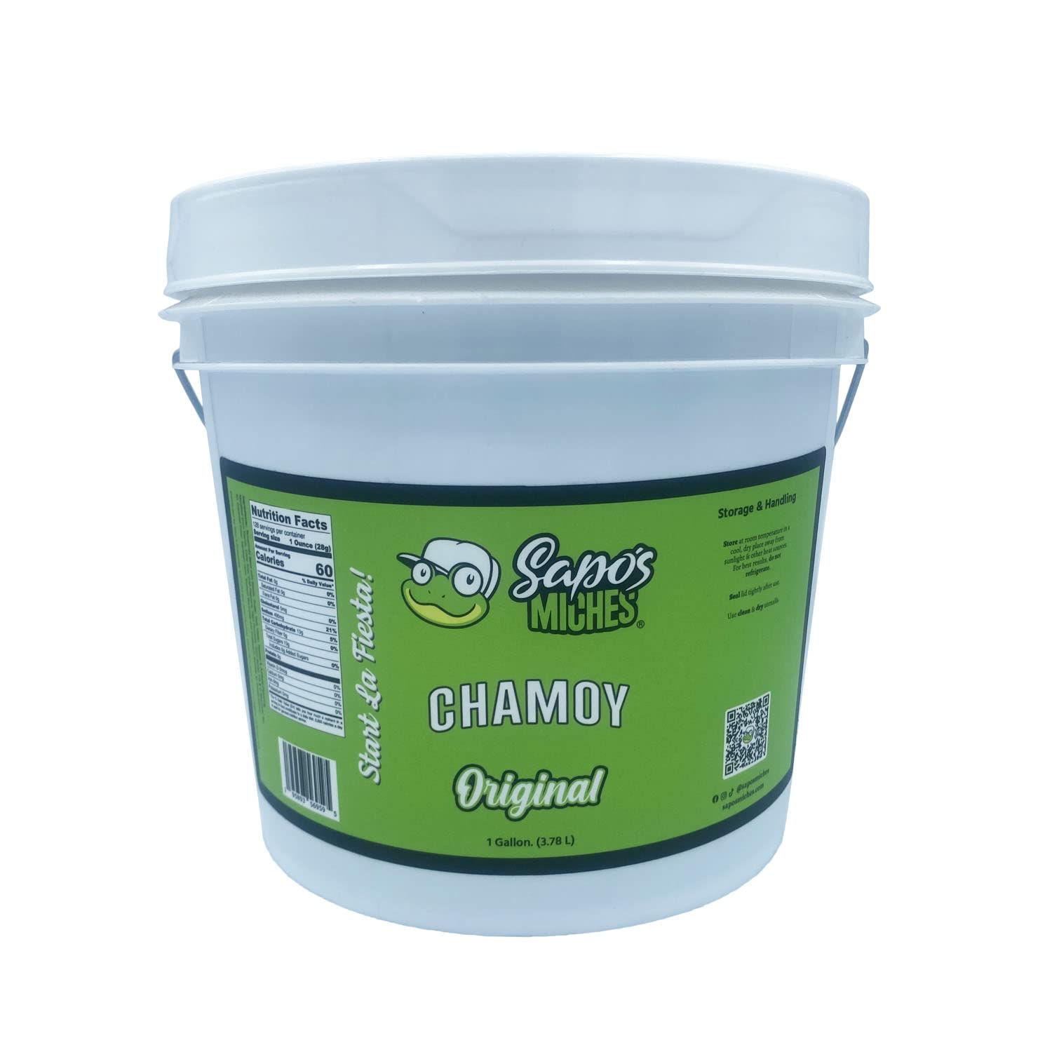 Sapo's Miches Chamoy Rim Rimming Paste Sauce Candy Dip for Drinks, Micheladas, Fruit, Gallon (Original)