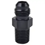Straight 6AN Male Flare to 1/4" NPT Pipe Adapter Fitting Aluminum