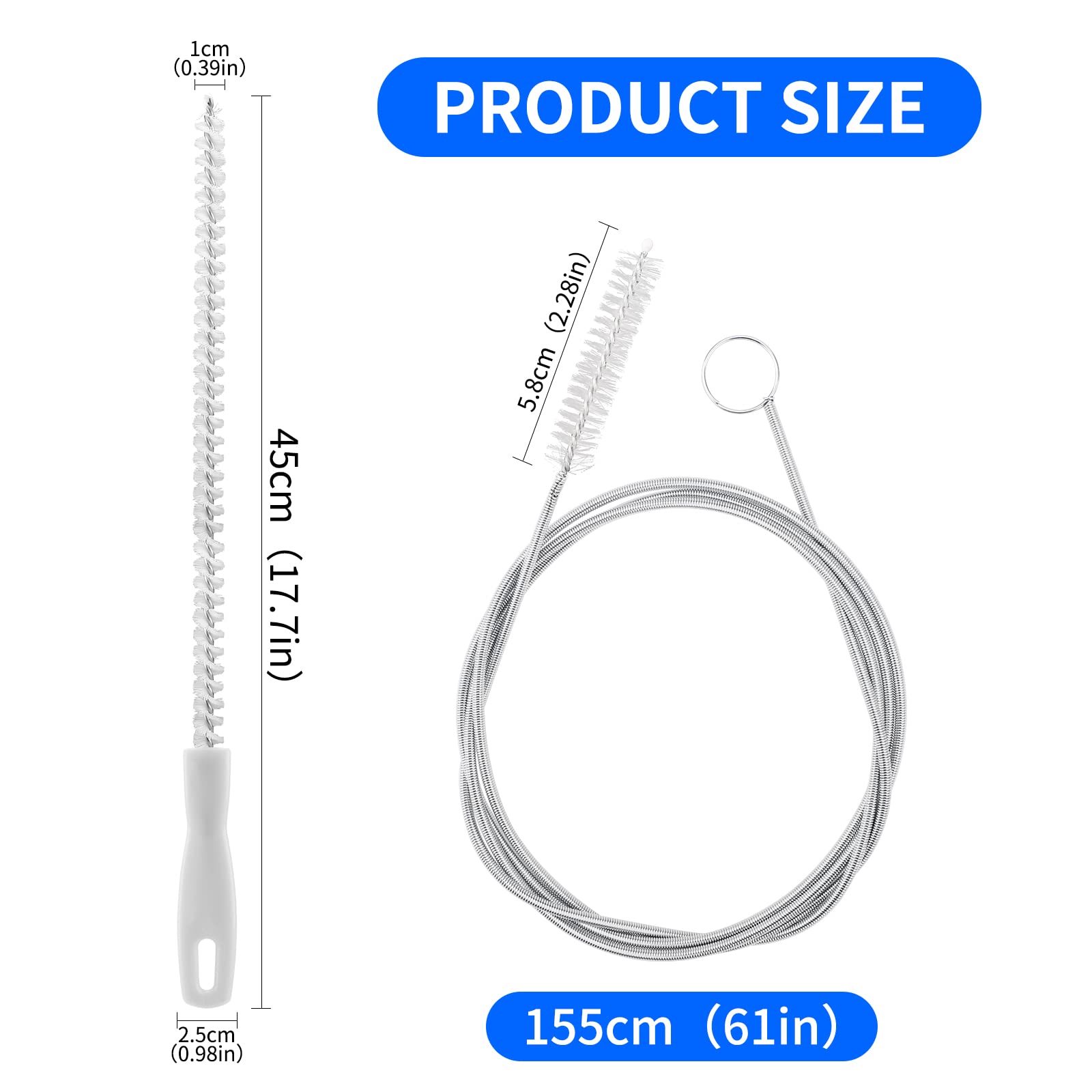 Kit Pulizia Scarico Frigorifero WYAN - 5 Strumenti, Per Sbloccare Tubi E Eliminare Odori - Foto 2